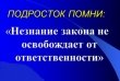 Комиссия по делам несовершеннолетних и защите их прав информирует…