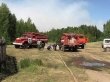 Лесопожарная обстановка в подмосковных лесах 